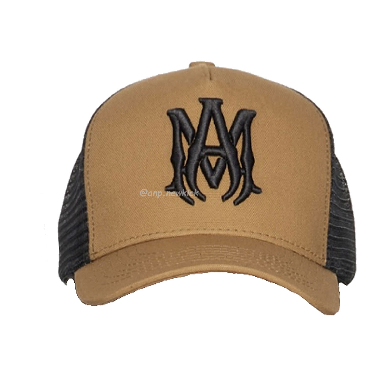 Amiri Two Tone Full Canvas Ma Hat Brown Black (6) - newkick.app